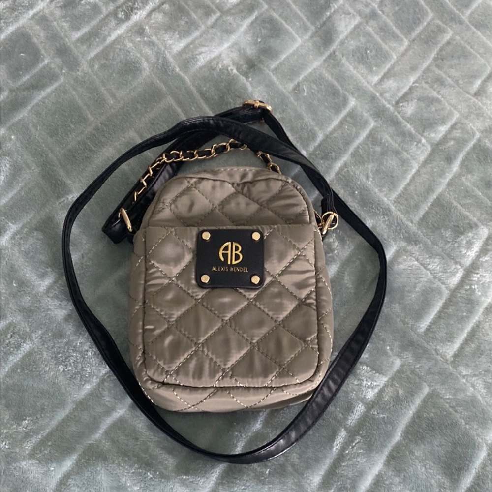 Quilted olive Crossbody Bag